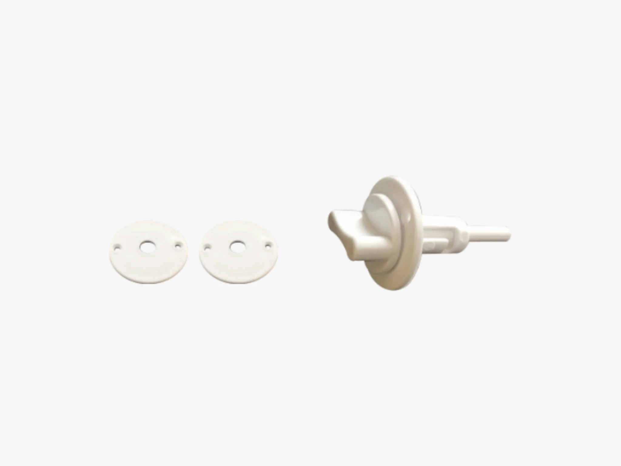 Fecho kit Sobrepor Côncavo Branco
